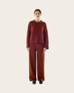 BELLEPIECE Pulls, Gilets-Kipling Baby Alpaca Sweater Ocre Rouge