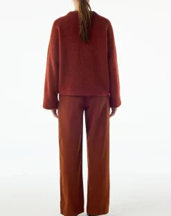 BELLEPIECE Pulls, Gilets-Kipling Baby Alpaca Sweater Ocre Rouge