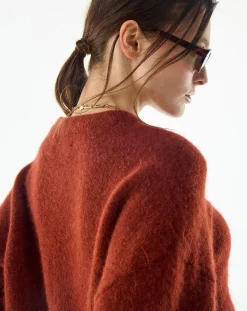 BELLEPIECE Pulls, Gilets-Kipling Baby Alpaca Sweater Ocre Rouge