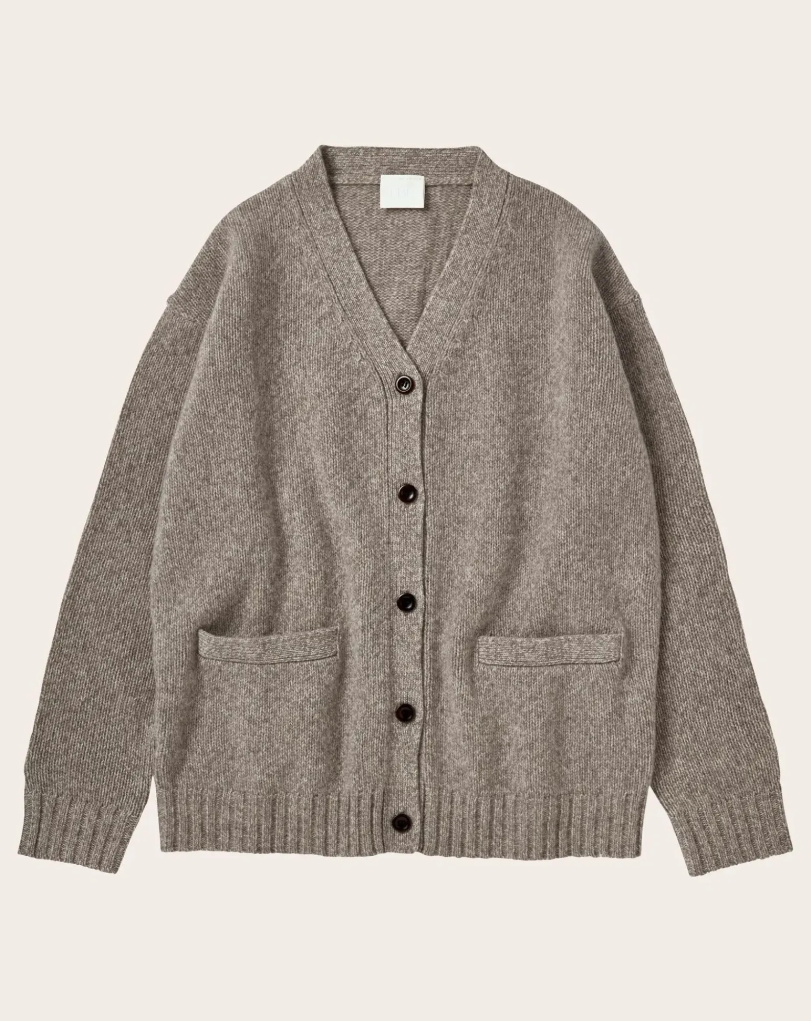 FUB Pulls, Gilets-Lambswool Cardigan - Women's Collection Beige chiné