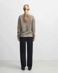 FUB Pulls, Gilets-Lambswool Cardigan - Women's Collection Beige chiné
