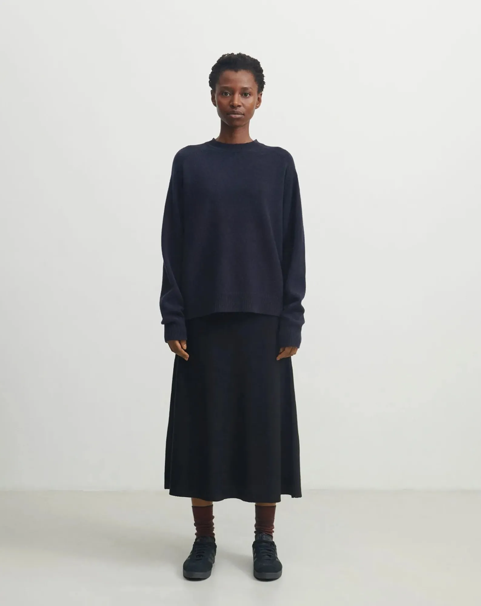 FUB Pulls, Gilets-Lambswool Sweater - Women's Collection Bleu marine