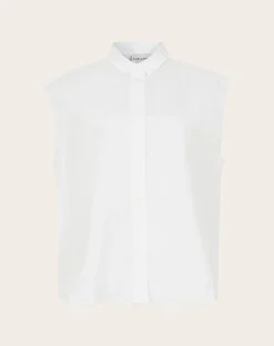 Smallable Woman Blouses, Chemises-Laura Sleeveless Shirt Blanc