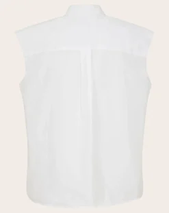 Smallable Woman Blouses, Chemises-Laura Sleeveless Shirt Blanc
