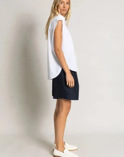Smallable Woman Blouses, Chemises-Laura Sleeveless Shirt Blanc