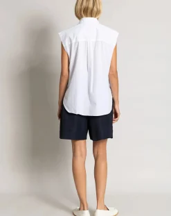Smallable Woman Blouses, Chemises-Laura Sleeveless Shirt Blanc