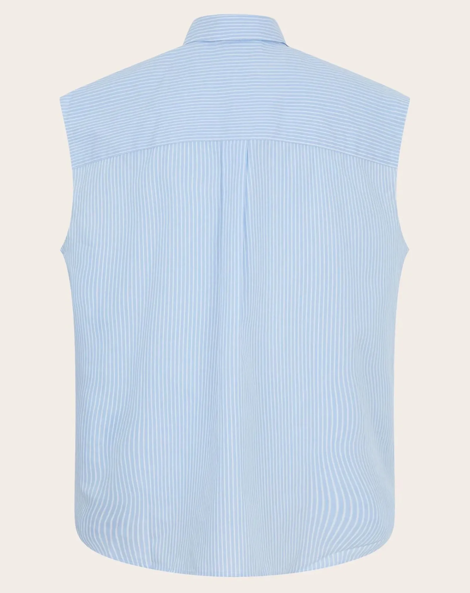 Smallable Woman Blouses, Chemises-Laura Striped Sleeveless Shirt Bleu Clair