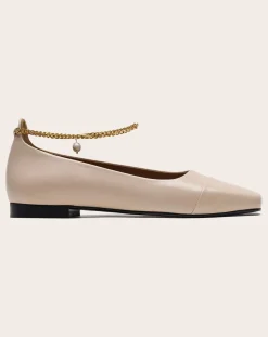 Lachoix Ballerines-Leather ballerinas Nude