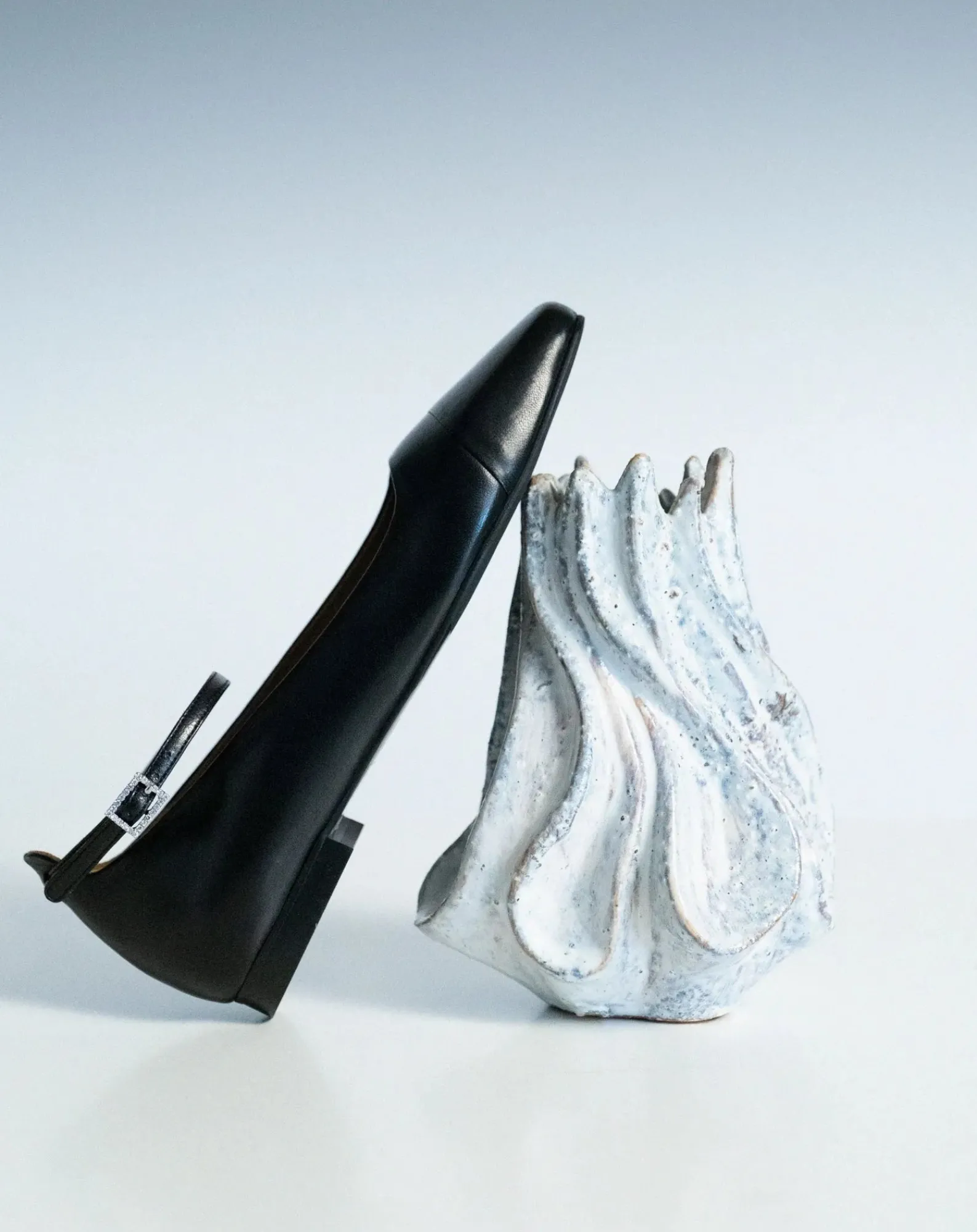 Lachoix Ballerines-Leather ballerinas Noir