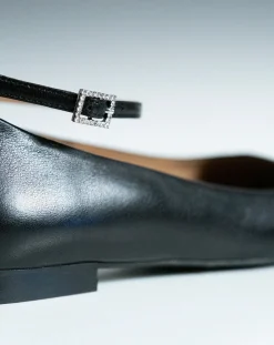 Lachoix Ballerines-Leather ballerinas Noir