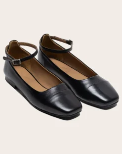 Lachoix Ballerines-Leather ballerinas Noir