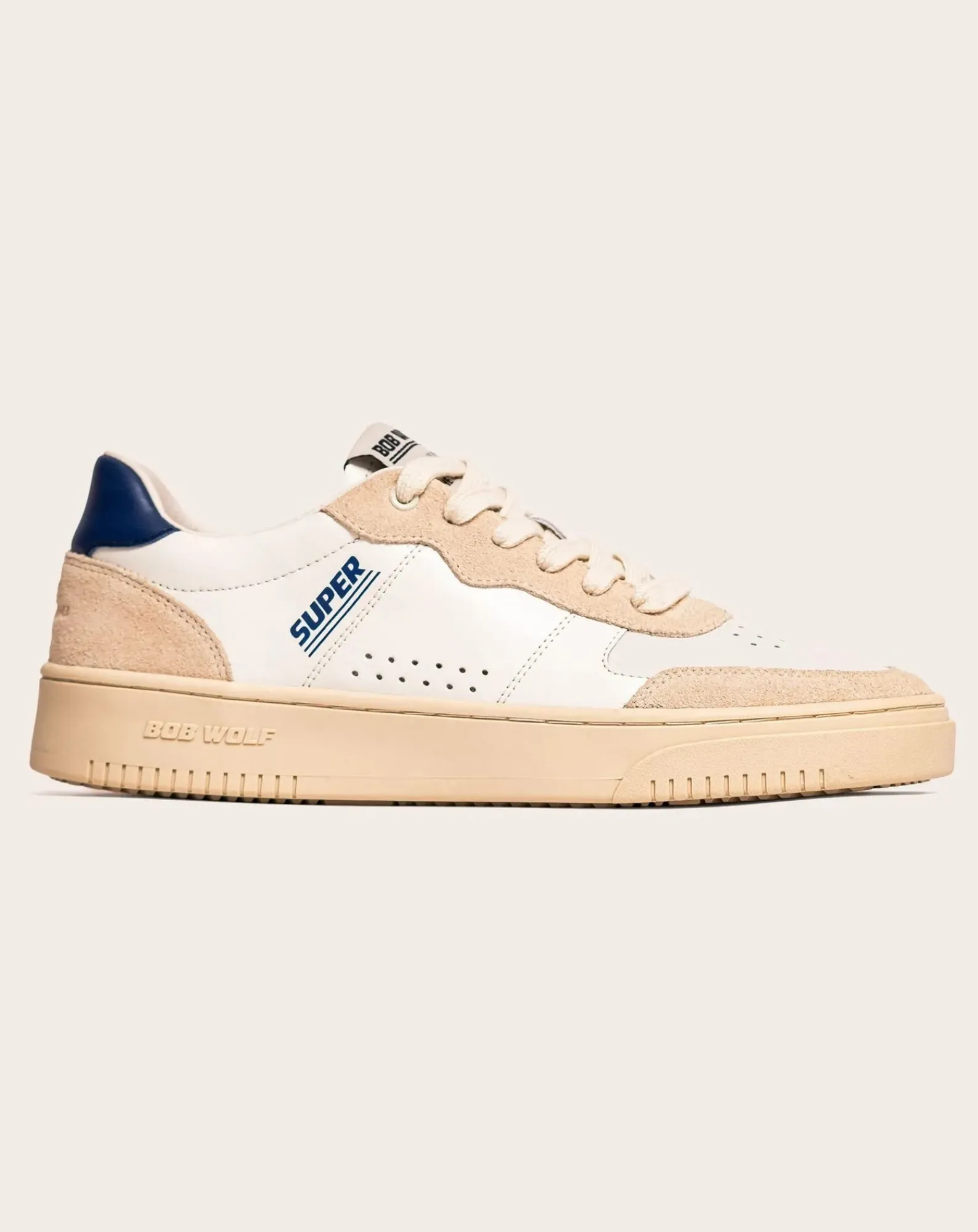 Bob Wolf Baskets-Legacy '76 Leather and Suede Sneakers Sable