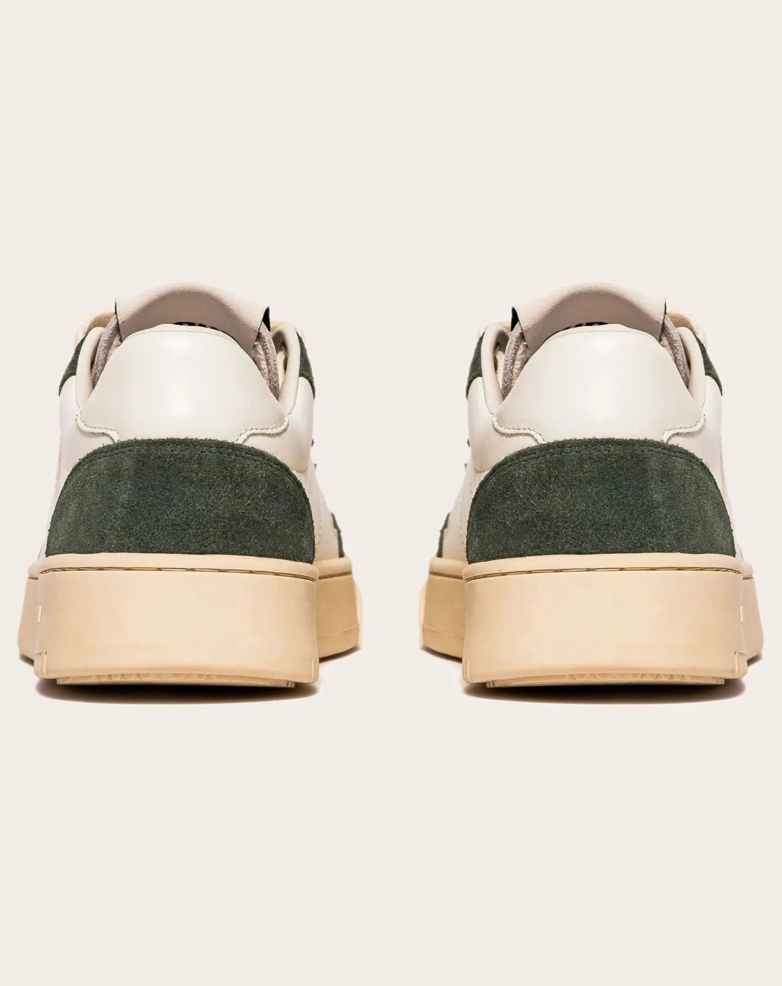 Bob Wolf Baskets-Legacy '76 Leather and Suede Sneakers Vert foncé
