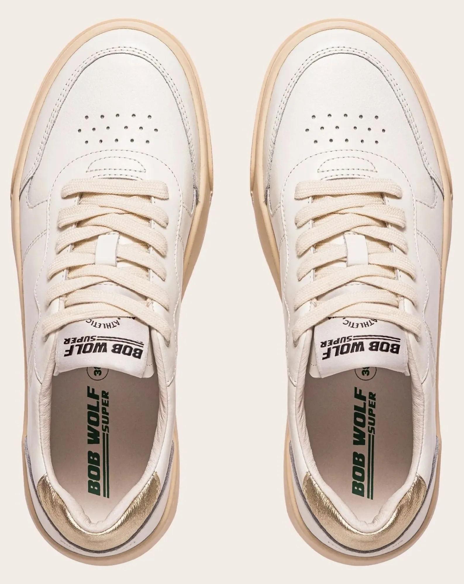 Bob Wolf Baskets-Legacy '76 Leather Sneakers Doré