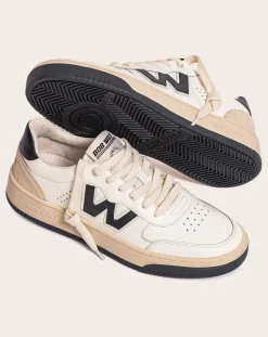 Bob Wolf Baskets-Legacy Leather and Suede Sneakers Noir