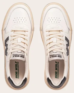 Bob Wolf Baskets-Legacy Leather and Suede Sneakers Noir