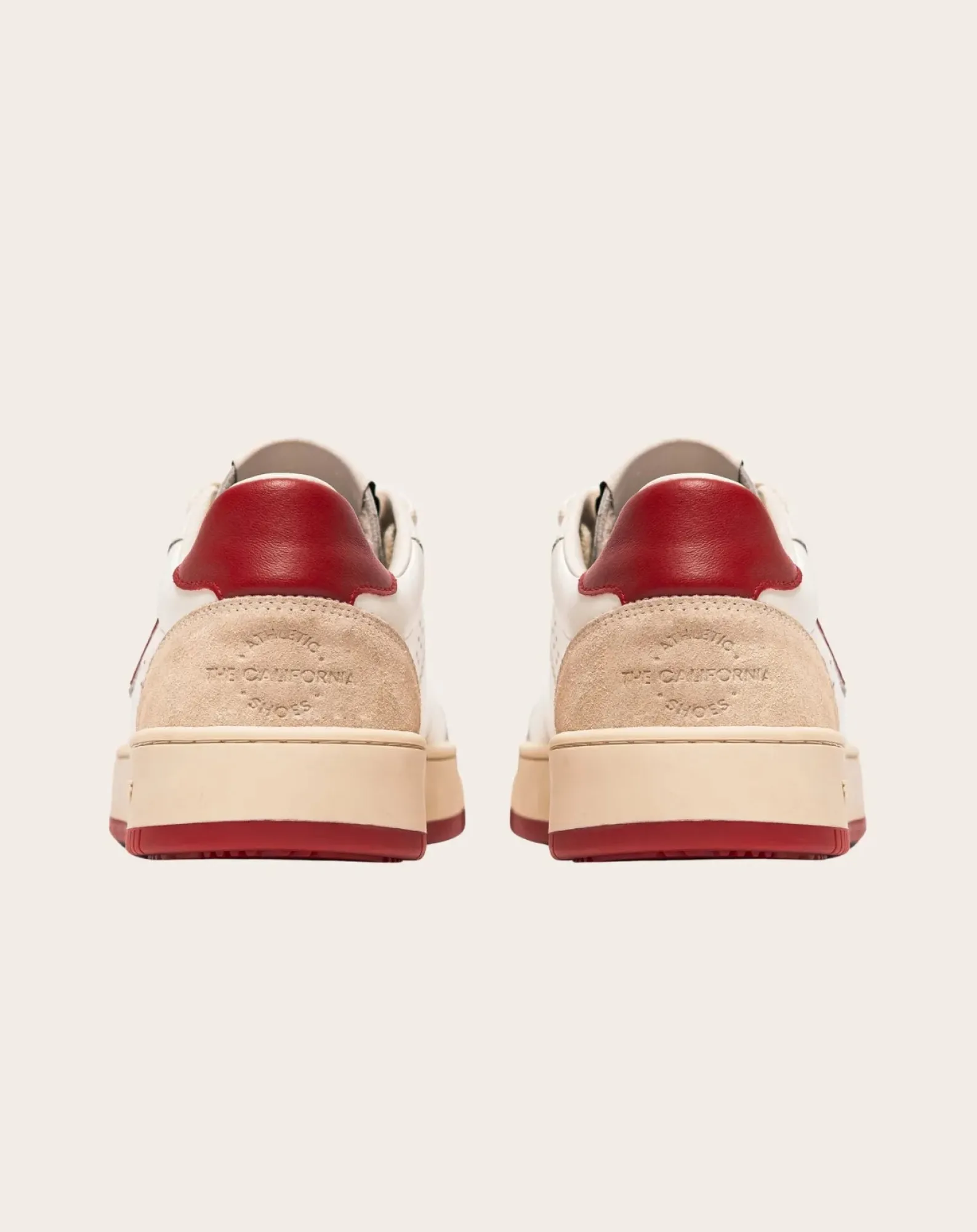 Bob Wolf Baskets-Legacy Leather and Suede Sneakers Rouge