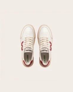 Bob Wolf Baskets-Legacy Leather and Suede Sneakers Rouge