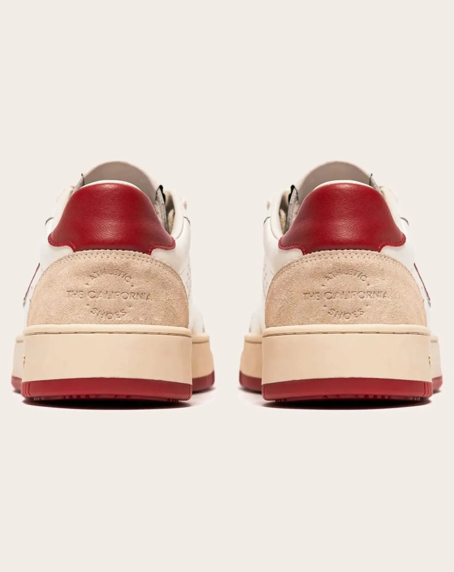Bob Wolf Baskets-Legacy Leather and Suede Sneakers Rouge