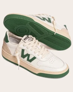 Bob Wolf Baskets-Legacy Leather and Suede Sneakers Vert
