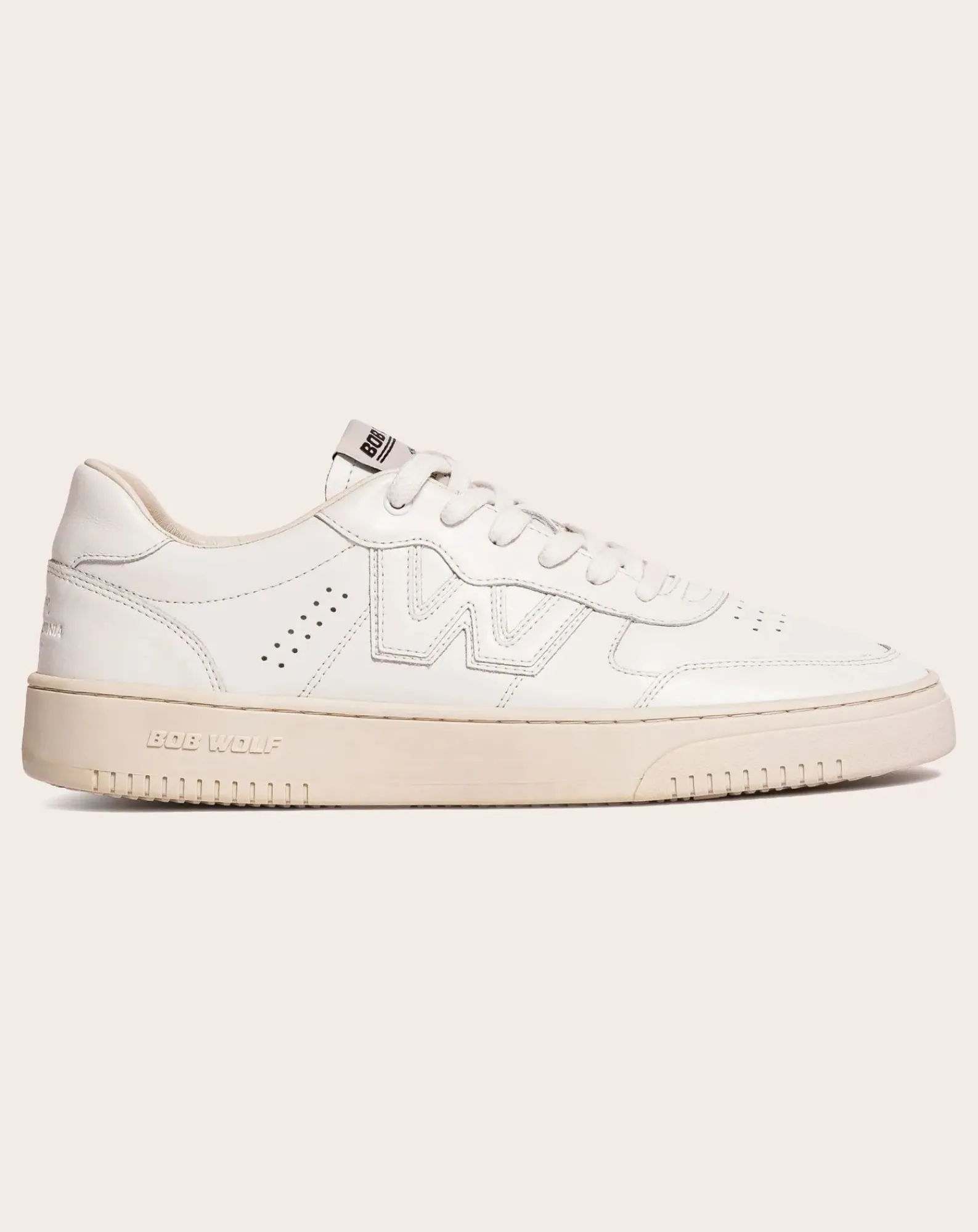 Bob Wolf Baskets-Legacy Leather Sneakers Blanc