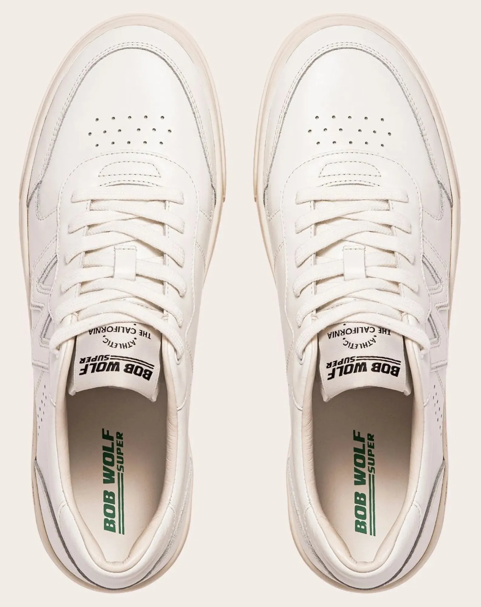 Bob Wolf Baskets-Legacy Leather Sneakers Blanc