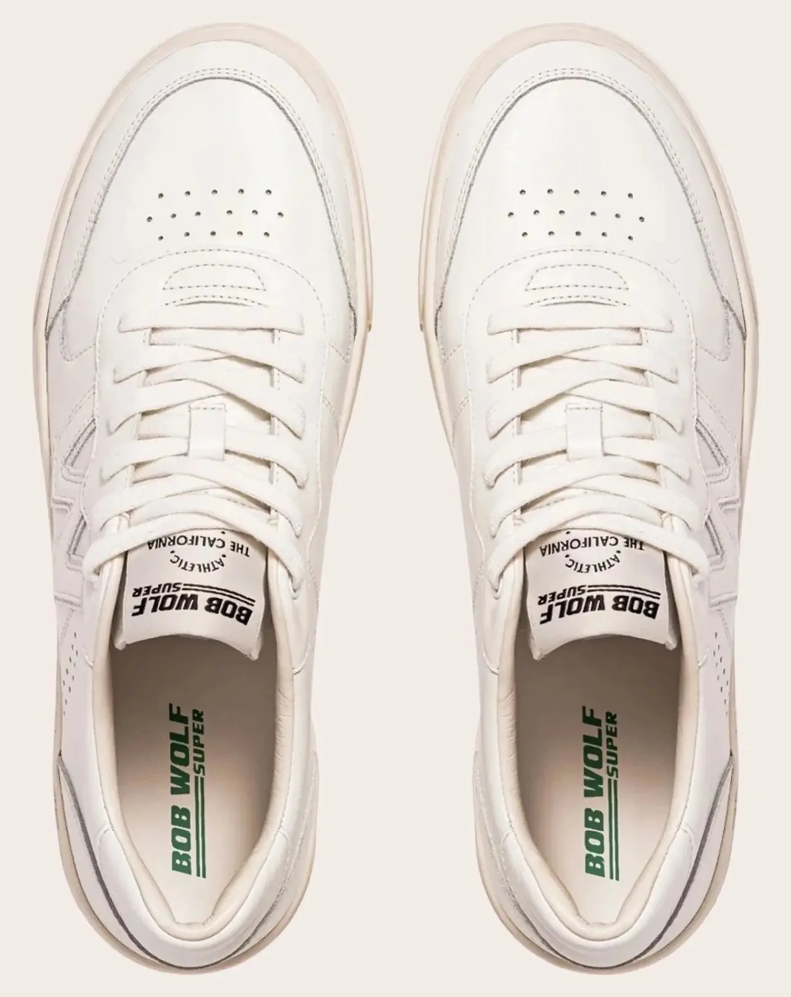 Bob Wolf Baskets-Legacy Leather Sneakers Blanc