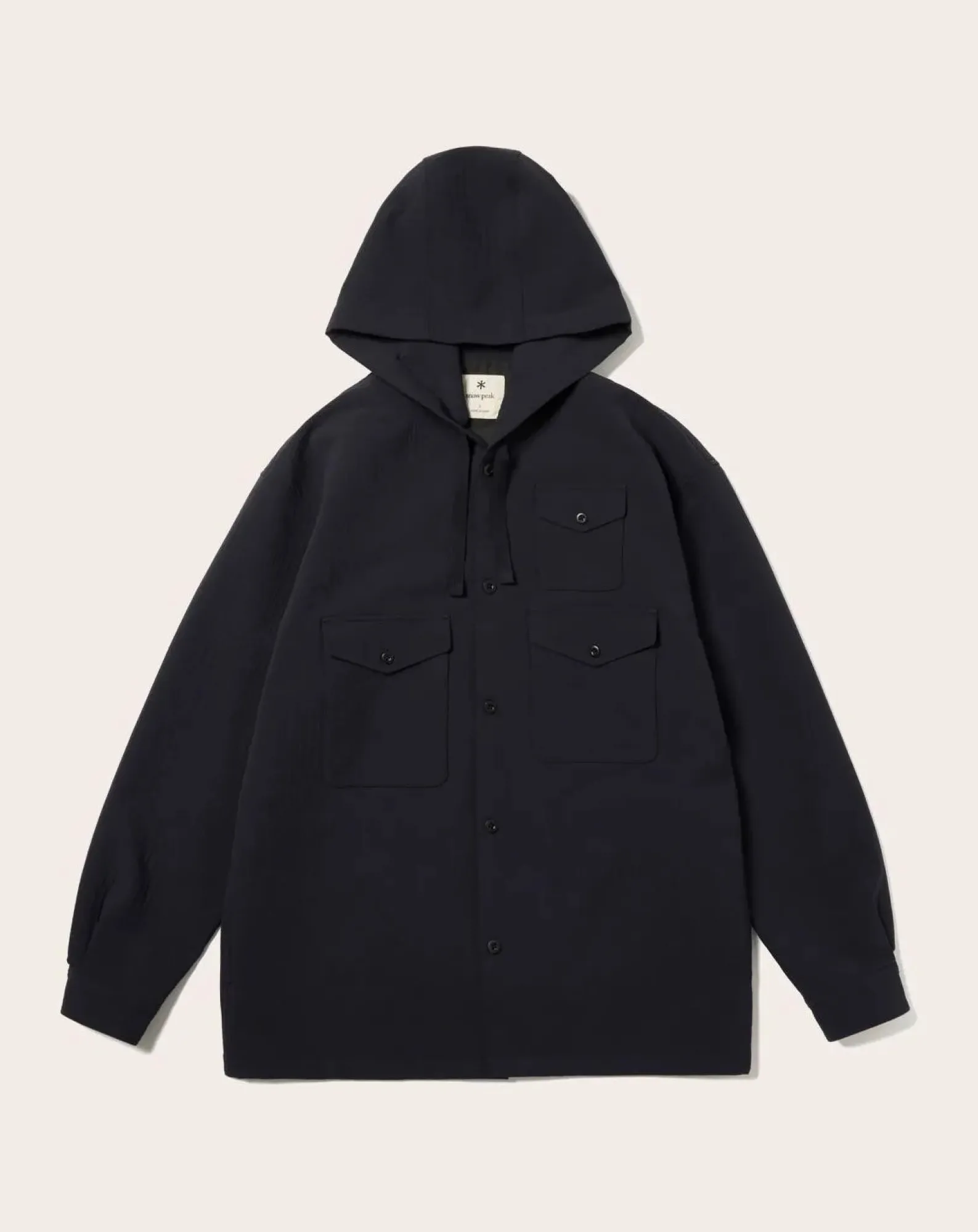 Snow Peak Vestes, Manteaux-Lightweight Hoodie in Recycled Polyester Bleu marine