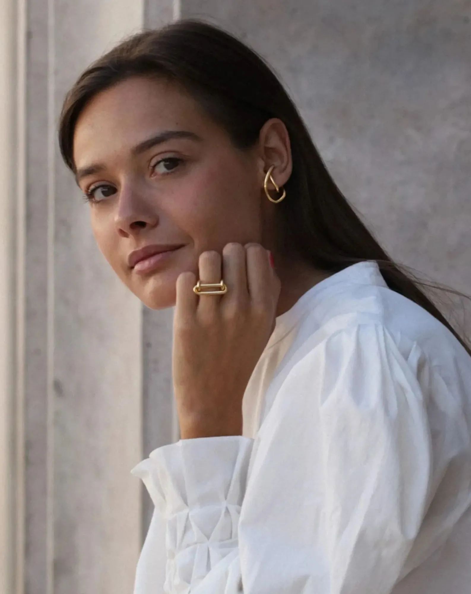 Mayrena Bagues-L'Insolite gold-plated ring Doré