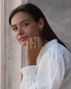 Mayrena Bagues-L'Insolite gold-plated ring Doré