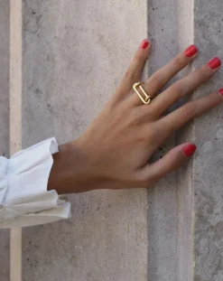 Mayrena Bagues-L'Insolite gold-plated ring Doré