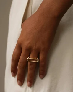 Mayrena Bagues-L'Insolite gold-plated ring Doré