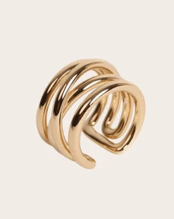 Mayrena Bagues-L'Intégrale gold-plated ring Doré