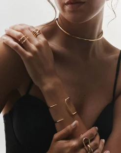 Mayrena Bagues-L'Intégrale gold-plated ring Doré