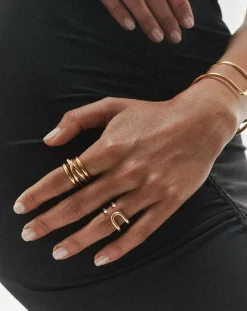 Mayrena Bagues-L'Intégrale gold-plated ring Doré