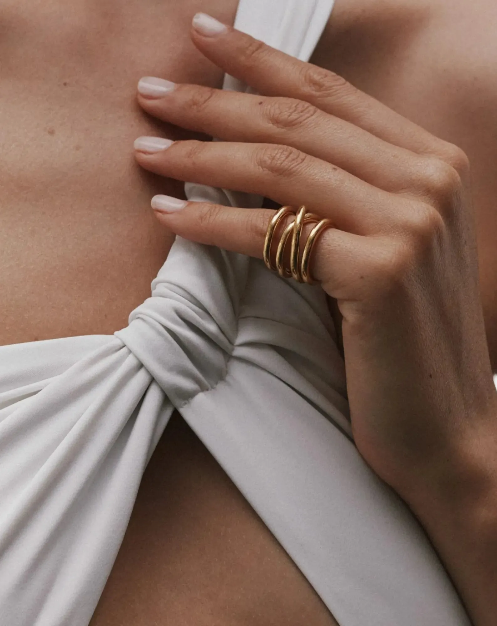 Mayrena Bagues-L'Intégrale gold-plated ring Doré