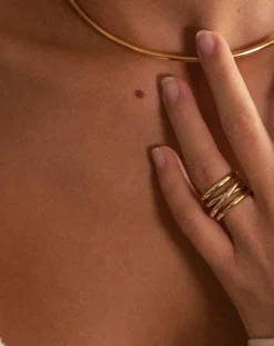 Mayrena Bagues-L'Intégrale gold-plated ring Doré