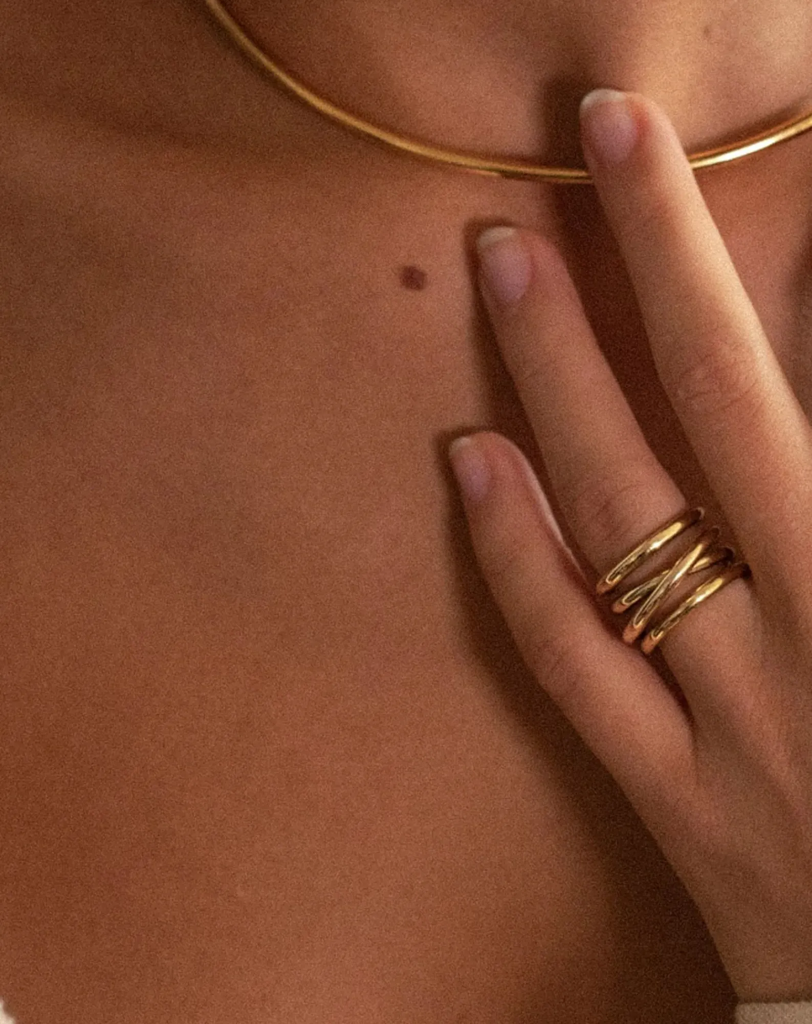 Mayrena Bagues-L'Intégrale gold-plated ring Doré