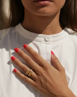 Mayrena Bagues-L'Intégrale gold-plated ring Doré