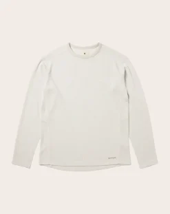 Snow Peak Chaussettes, Sous-Vêtements-Long Sleeve Thermal T-shirt Blanc cassé