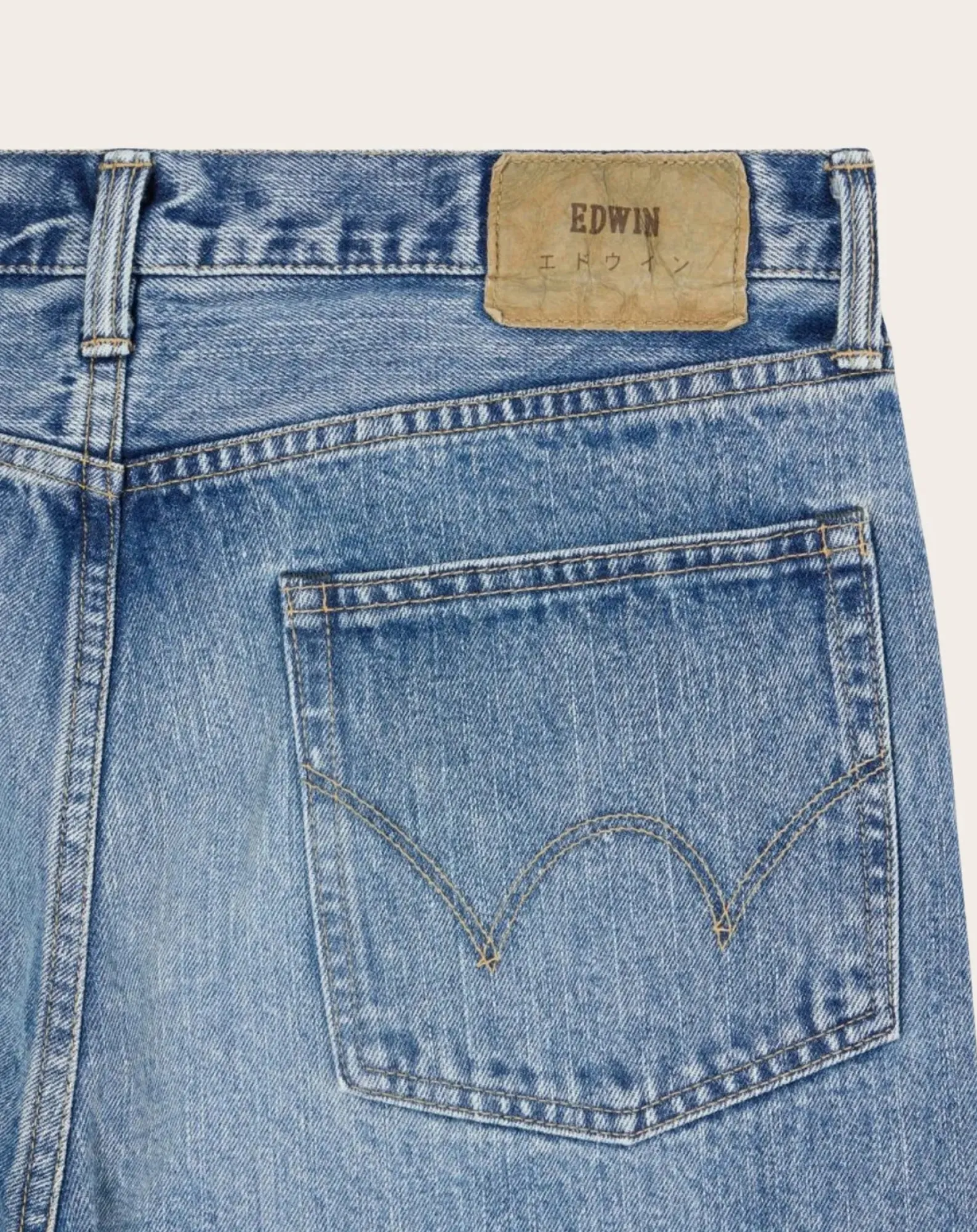 Edwin Pantalons, Jeans-Loose Fit Cotton Jeans Bleu délavé