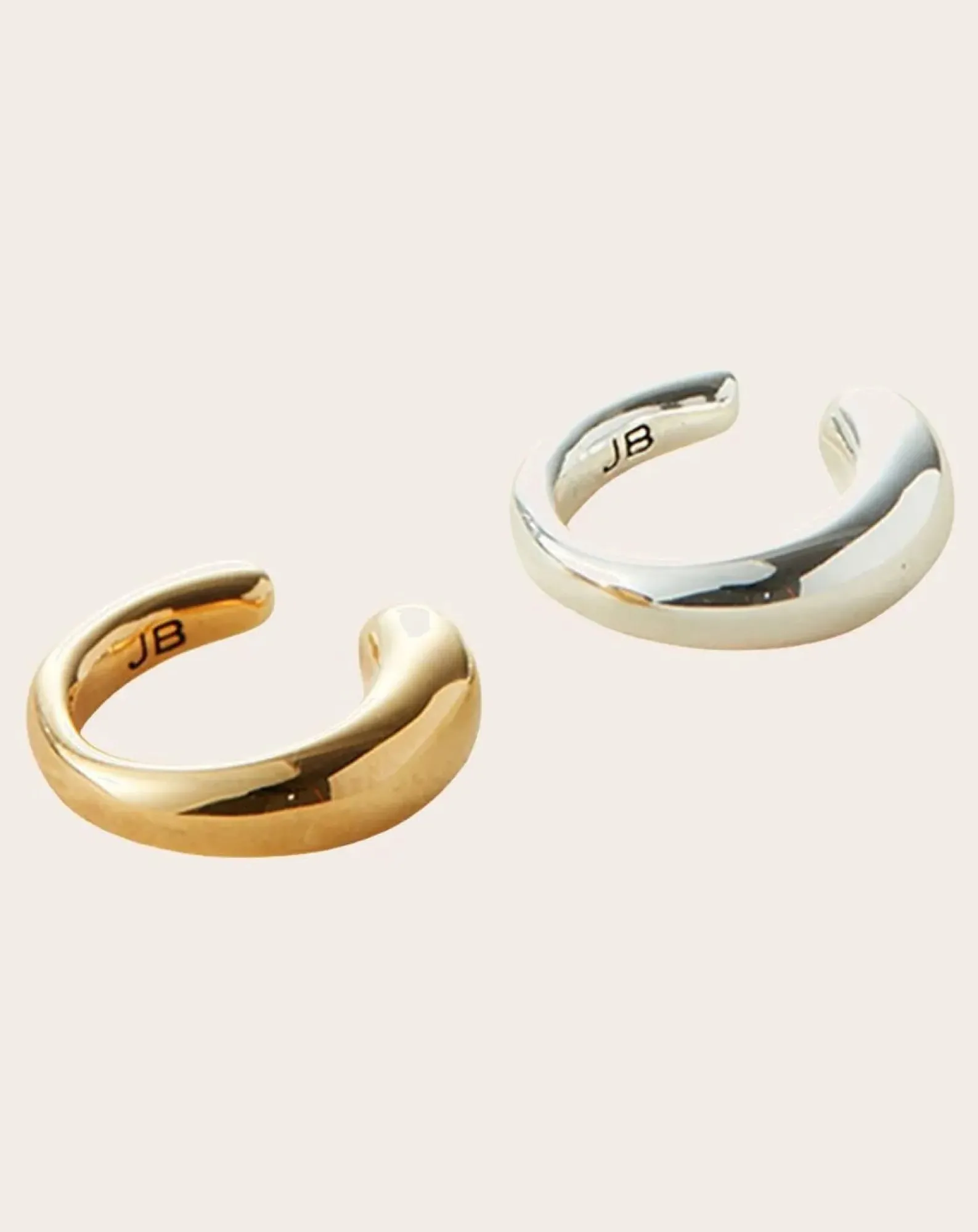 Jenny Bird Boucles D'Oreilles-Lot de 2 Small Earcuffs Sila Doré/Argenté
