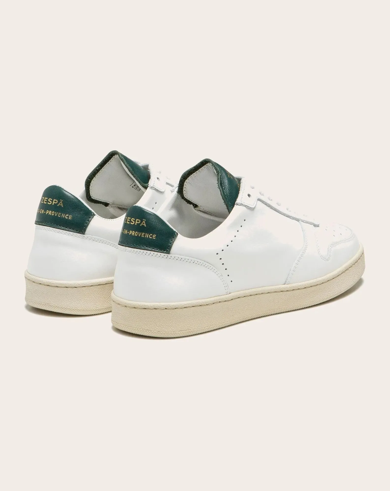 Zespà Baskets-Low Sneaker ZSP23 Apla Nappa Leather Blanc