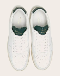 Zespà Baskets-Low Sneaker ZSP23 Apla Nappa Leather Blanc