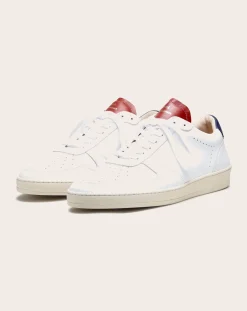 Zespà Baskets-Low Sneaker ZSP23 Apla Nappa Leather Blanc