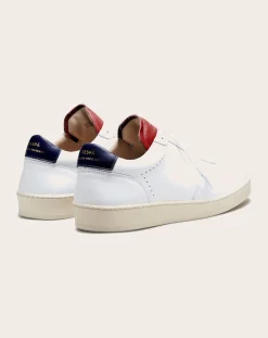 Zespà Baskets-Low Sneaker ZSP23 Apla Nappa Leather Blanc