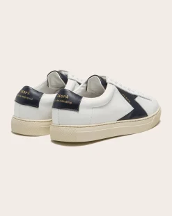 Zespà Baskets-Low Sneaker ZSP4 Apla Nappa Leather Blanc