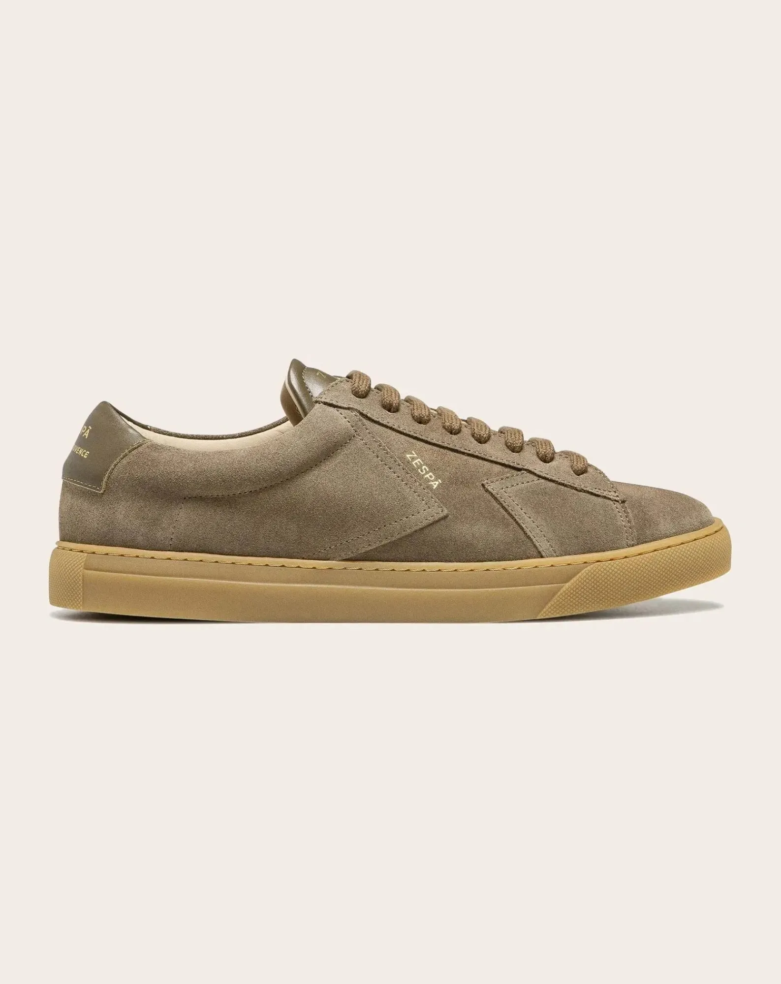 Zespà Baskets-Low Sneaker ZSP4 Suede Taupe
