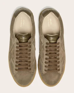 Zespà Baskets-Low Sneaker ZSP4 Suede Taupe