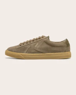 Zespà Baskets-Low Sneaker ZSP4 Suede Taupe